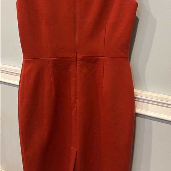 Ellie Tahari 80% wool burnt sienna dress vintage - Picture 5 of 7